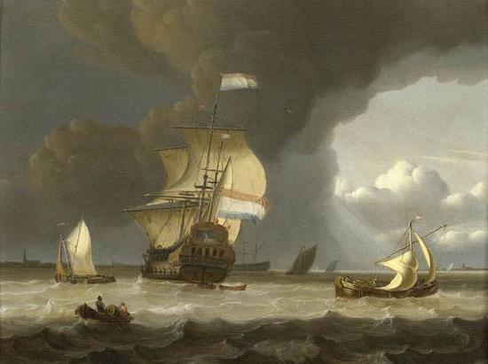 unknow artist Ships at the mouth of the Schelde